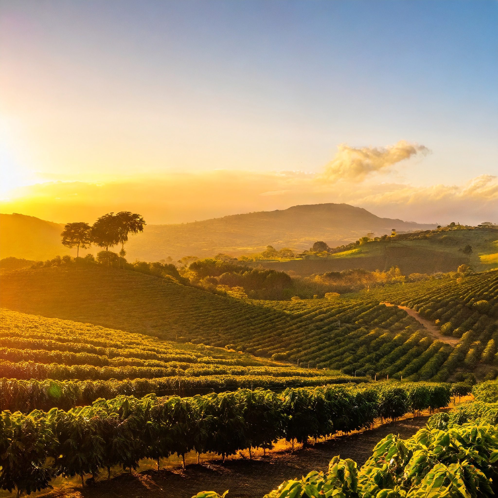 Coffee Field In Congo