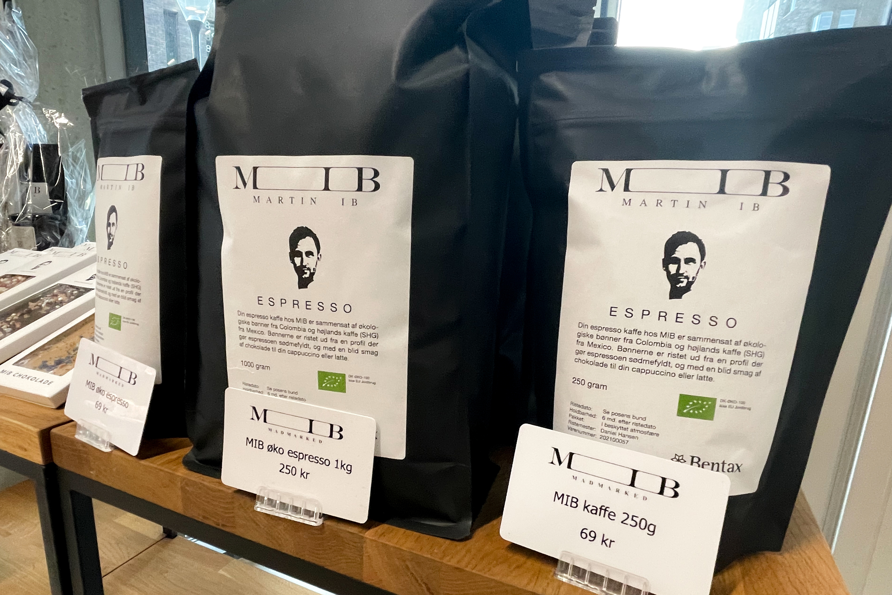 forskellige MIB kaffeposer 