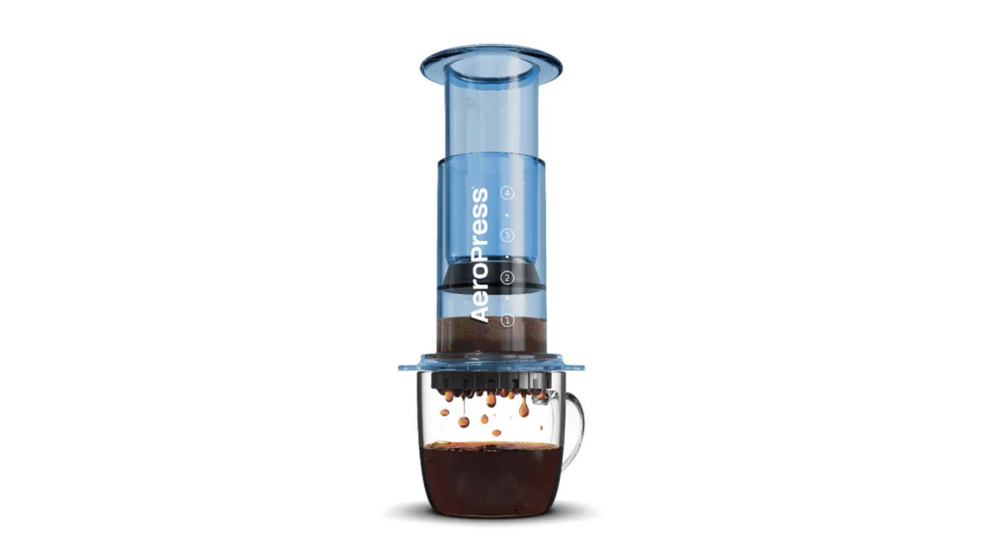 Aeropress Clear Blå