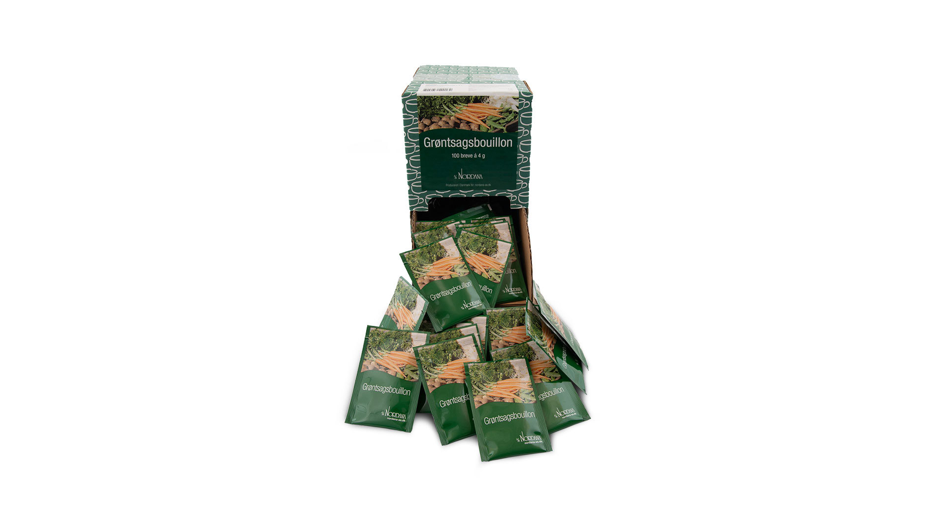 Grøntsagsbouillon i portionsbreve