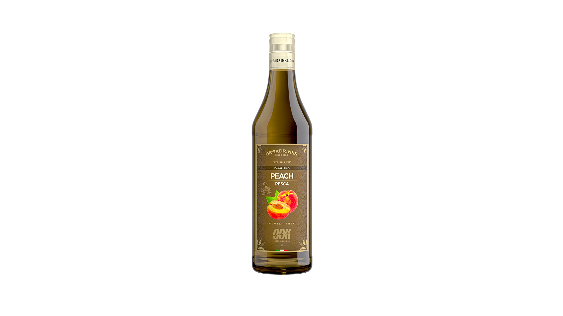 ODK sirup, iced tea fersken
