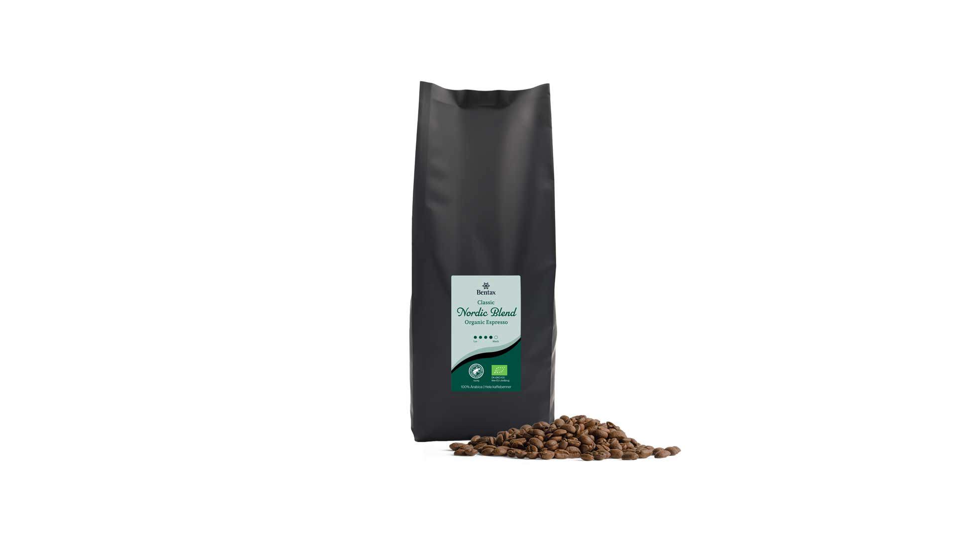 Classic Nordic Blend Organic Espresso, hele bønner